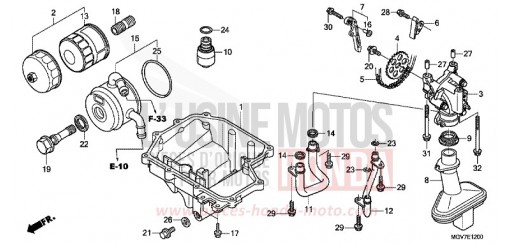 OIL PAN/OIL PUMP CBR600FB de 2011